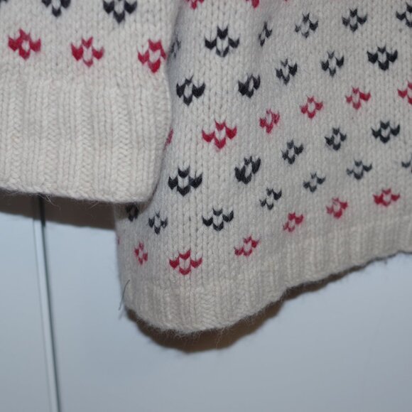 Eddie Bauer Lambswool Angora Turtleneck Winter Fair Isle Knit Pullover Size:2XL - Picture 7 of 8